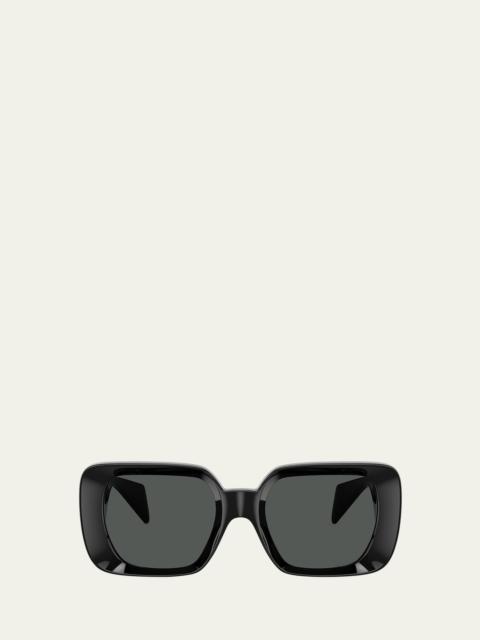 Medusa Rectangle Plastic Sunglasses