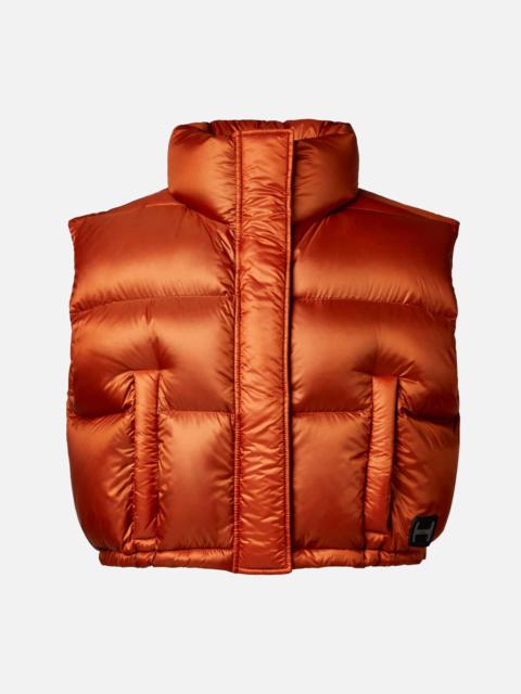 HOGAN Cropped Down Gilet Orange