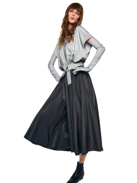 NORMA KAMALI FLARED SKIRT TO MIDCALF