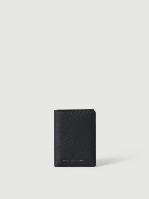 Brunello Cucinelli Grained calfskin passport holder