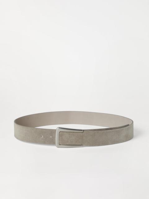 Brunello Cucinelli Calfskin suede belt