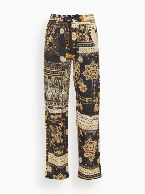 Isabel Marant Fedora Pants in Black/Ochre