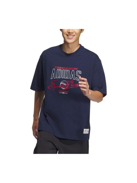 adidas adidas MS Crewneck T-shirt 'Dark Blue' JN9473