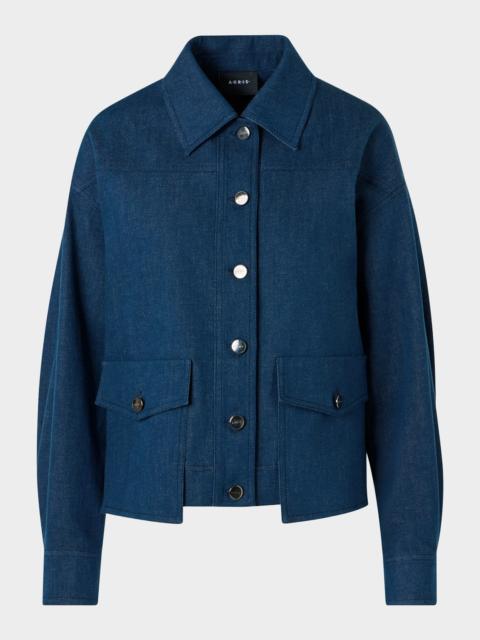 AKRIS Hilly Stretch Denim Jacket