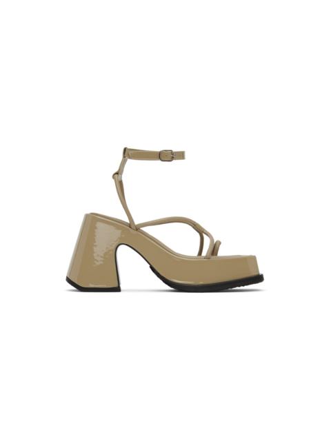 Beige Olympia Heeled Sandals