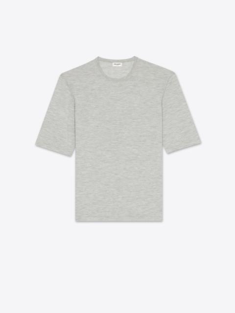 SAINT LAURENT top in cashmere, wool and silk