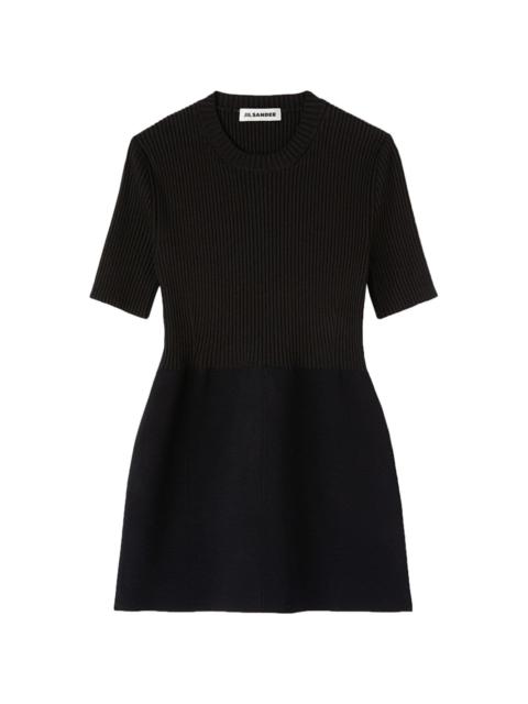 short-sleeve ribbed-knit T-shirt