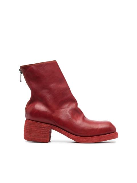 Guidi square-toe ankle boots