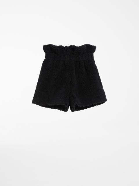 Max Mara TRIPOLI Alpaca and wool Teddy shorts