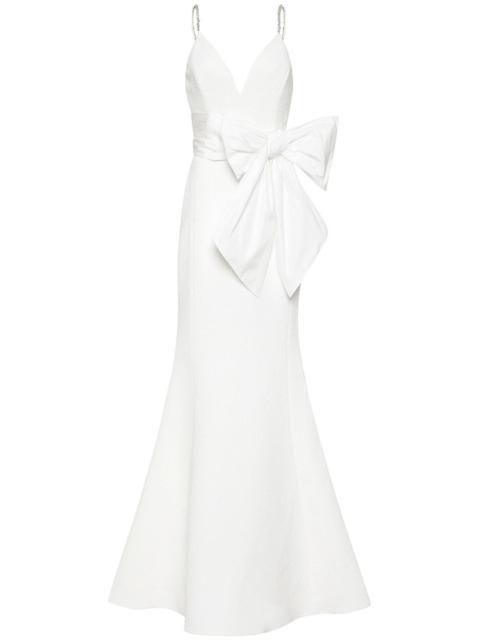 REBECCA VALLANCE Genevieve bow-embellished gown