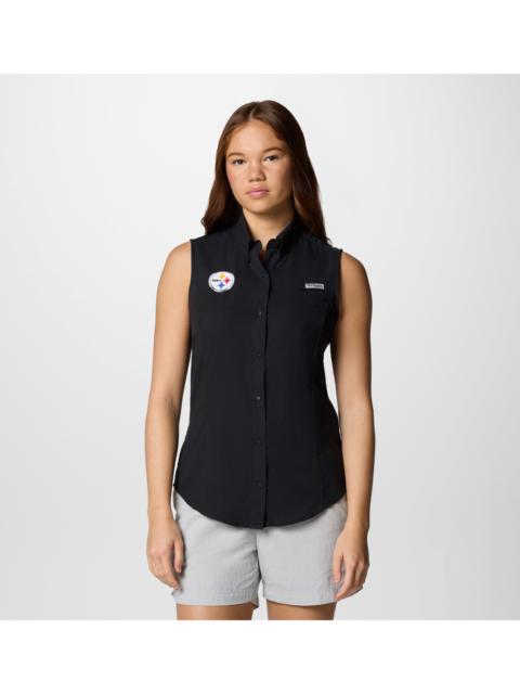 Columbia Women's PFG Tamiami Sleeveless Shirt - Pittsburgh Steelers