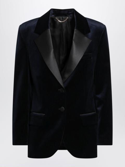 Victoria Beckham Midnight blue tailored single-breasted jacket
