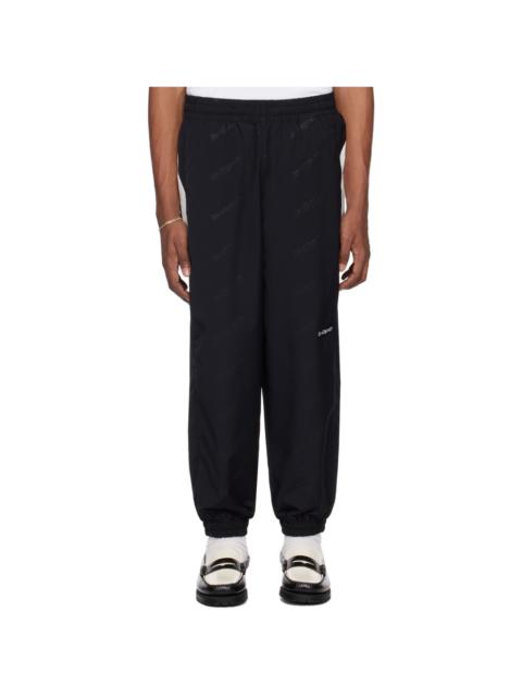 Black Paneled Sweatpants