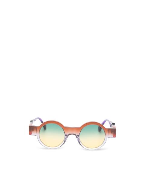 Kuboraum round frame sunglasses