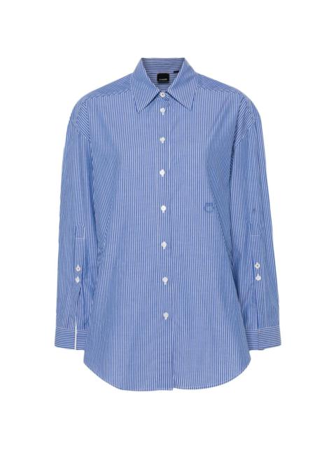 PINKO logo-embroidered shirt