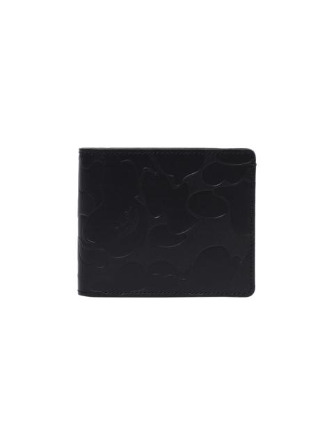BAPE Solid Camo Leather Wallet #1 'Black'