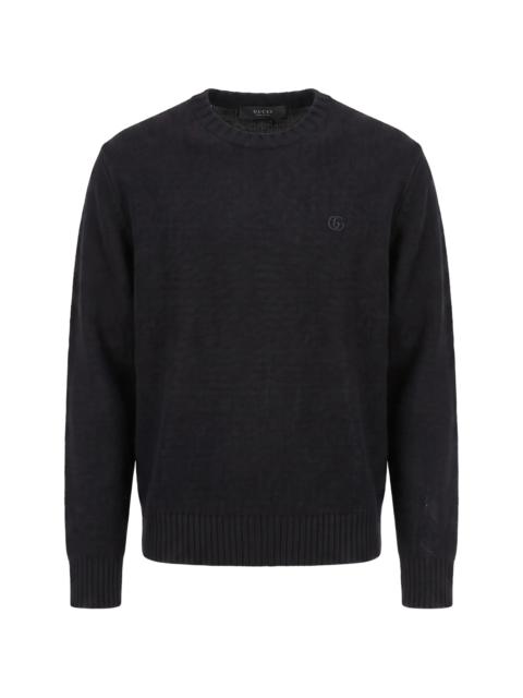 GUCCI Gucci Interlocking G Embroidered Wool Sweater