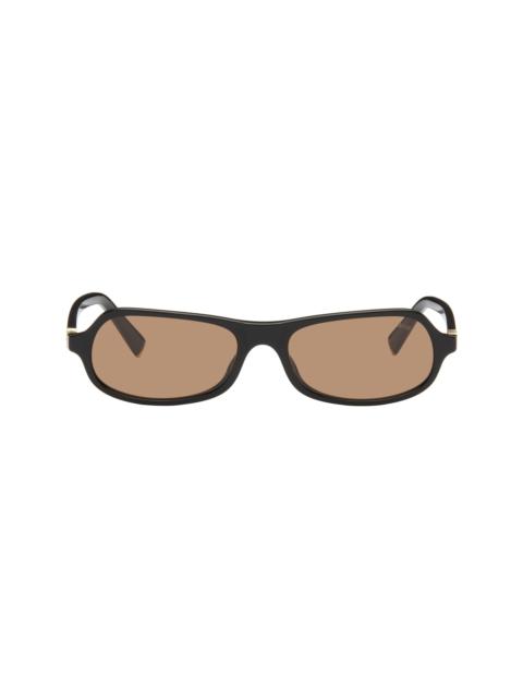 Miu Miu Black Rectangular Sunglasses