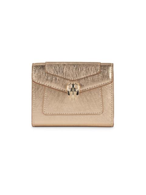 BVLGARI Women's Serpenti Forever Leather Wallet - Light Gold