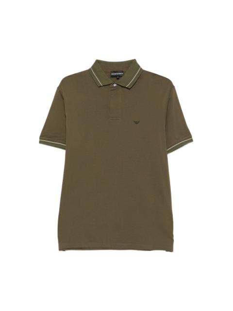 EMPORIO ARMANI Logo cotton polo shirt
