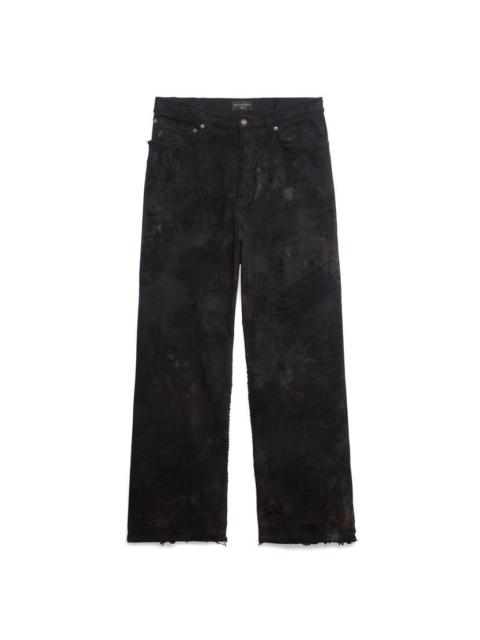 BALENCIAGA Super Destroyed Baggy Pants in Black