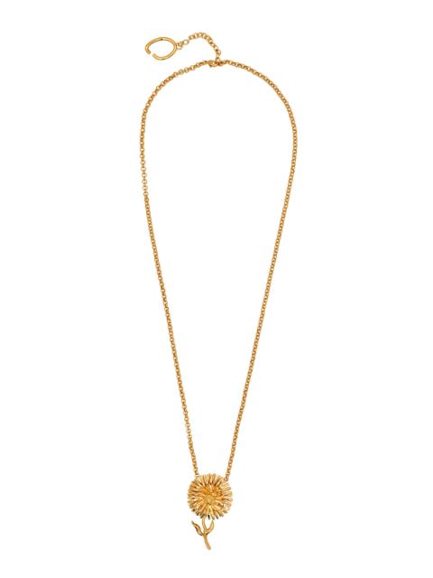 Oscar de la Renta Golden Daisy Necklace gold