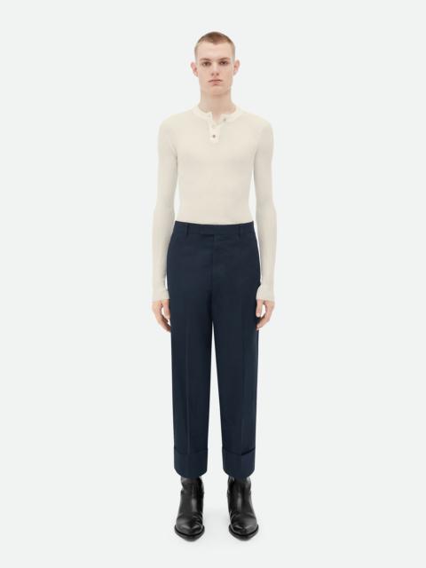 Bottega Veneta Lapeled Cotton Pants