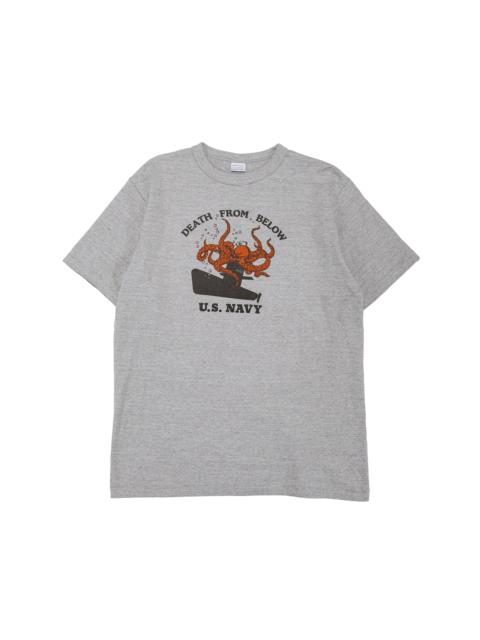 Warehouse & Co. Lot. 4096 88/12 Heather Crew Neck T Death From Below Gray