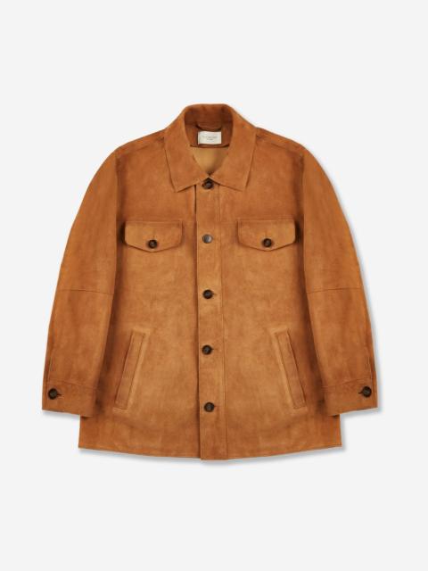 SLOWEAR Suede overshirt