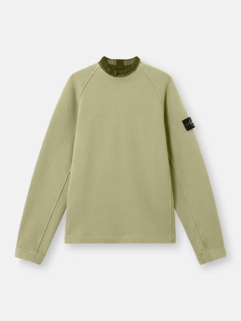 Stone Island 6100081 ORGANIC COTTON DIAGONAL FLEECE