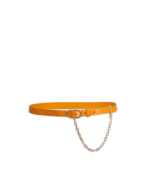 FRAME oval-buckle chain-detail belt