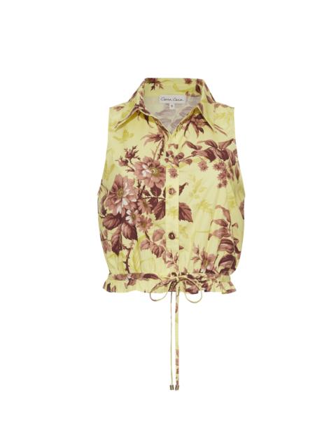 Hannah Top
Collared Halter Top with a Chic Button-Down Bodice