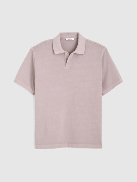 Madewell Short-Sleeve Compact-Knit Polo