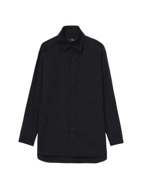 Y's long-sleeved cotton shirt