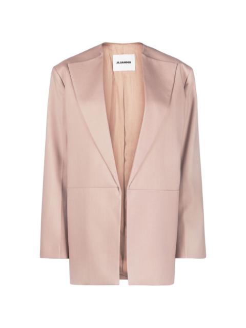 open-front tailored jacket
