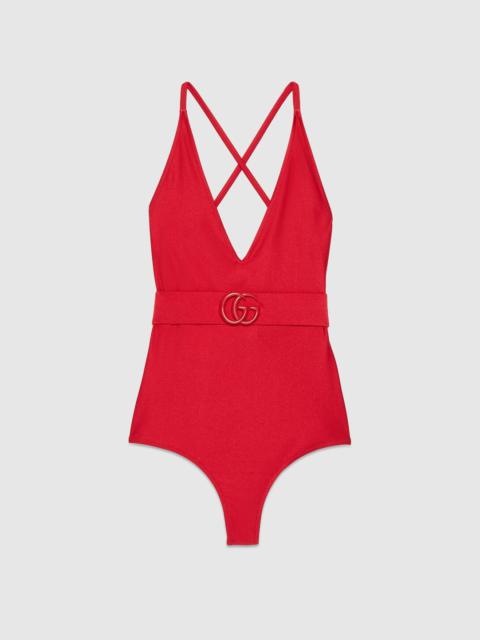 GUCCI Sparkling stretch jersey swimsuit