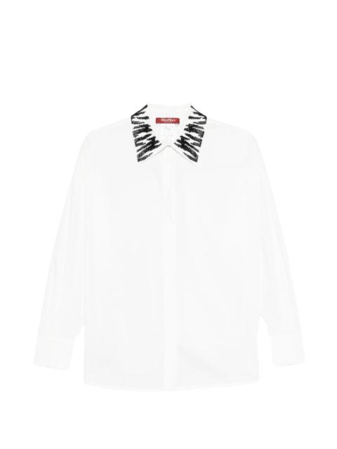 Max Mara embellished-collar shirt