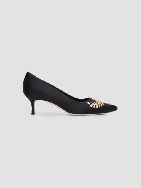 Manolo Blahnik Women's Pasadislo Embellished Pumps - Black