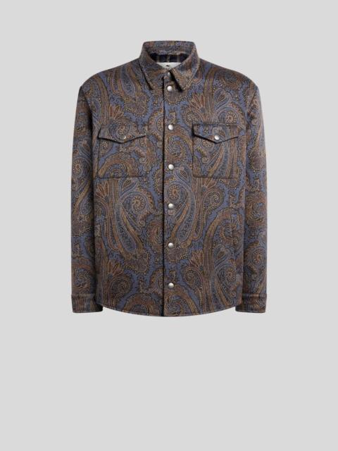 Etro COTTON-BLEND JACQUARD OVERSHIRT WITH PAISLEY MOTIF