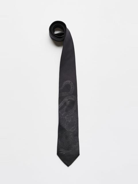 Our Legacy Tie Blooming Wyvern Print Silk