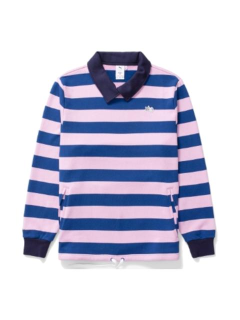 PUMA PUMA x Noah Striped Crew Sweater 'Blue Pink' 621942-72