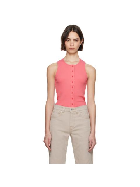 JW Anderson Pink Buttoned Tank Top