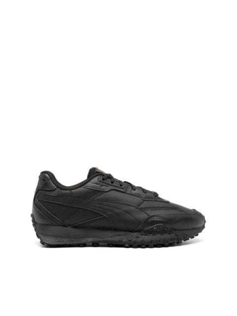 Blacktop Rider faux-leather sneakers
