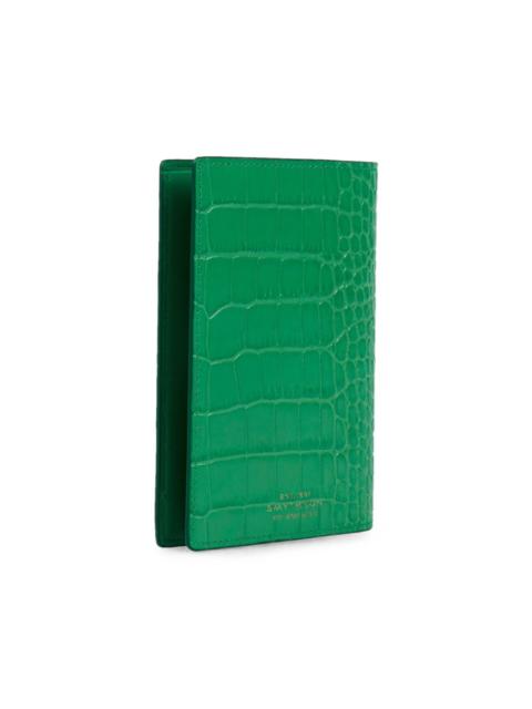 Smythson Mara-leather passport cover