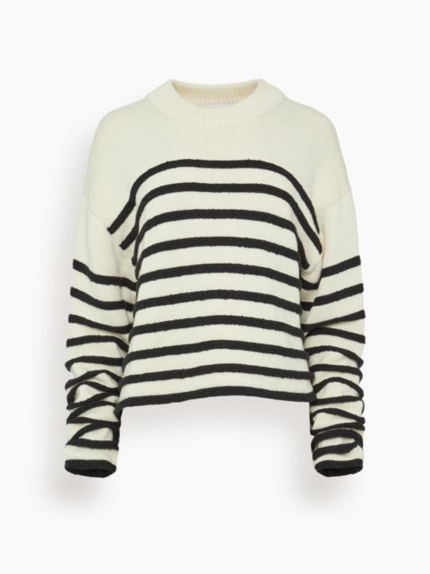 Proenza Schouler Nia Sweater in White/Black