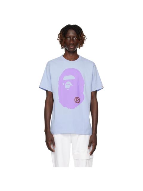 A BATHING APE® Blue Big Ape Head T-Shirt