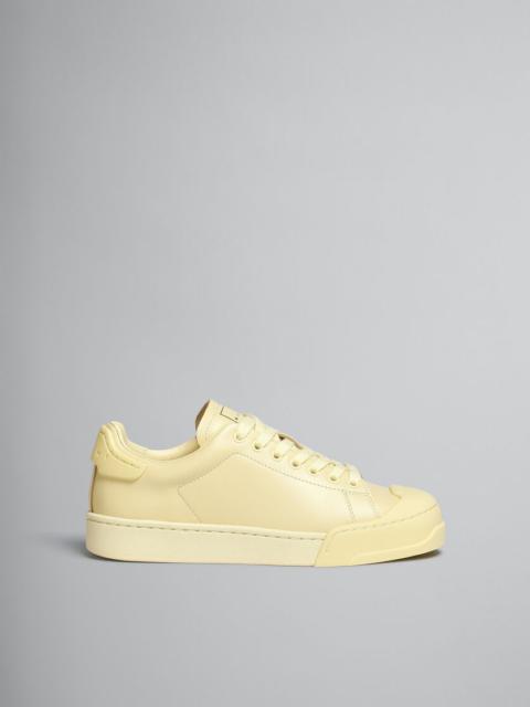 Marni DADA BUMPER SNEAKER IN YELLOW LEATHER