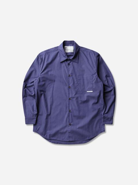 GR10K Men's 21000 Replicated Longsleeve Shirt Small Check Navy