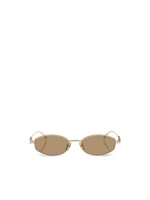 GUCCI logo-arm round-frame sunglasses