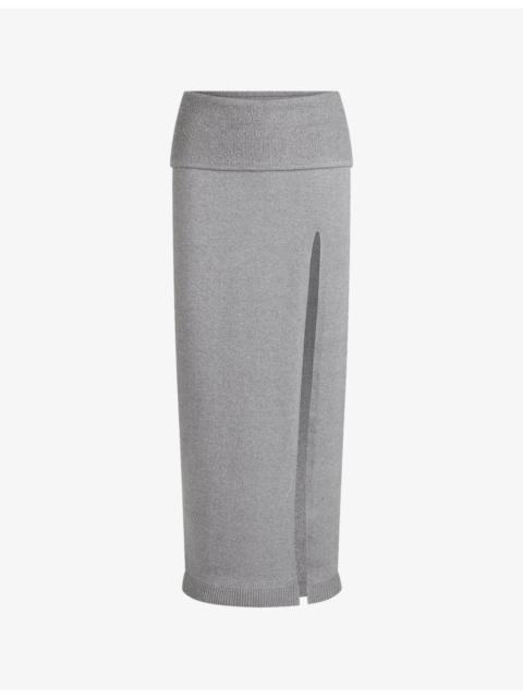 SKIMS Textured Knit Long Knitted Skirt